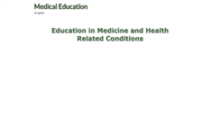 Desktop Screenshot of medicaleducator.co.uk