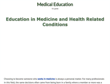 Tablet Screenshot of medicaleducator.co.uk